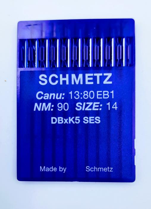 SCHMETZ DB*K5 № 90  SES.Иглы для вышивальных машин Rikoma.